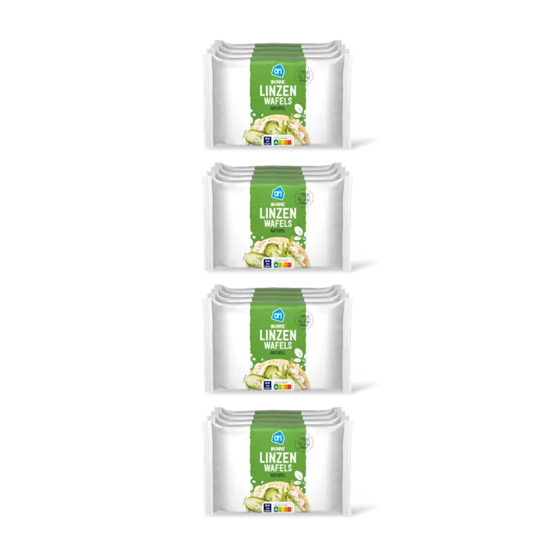 AH Dunne linzenwafels naturel 4-pack 4-pack