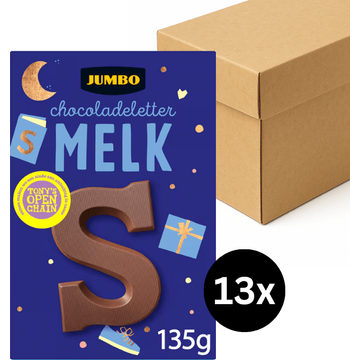 Jumbo Chocoladeletter Melk S 135 g