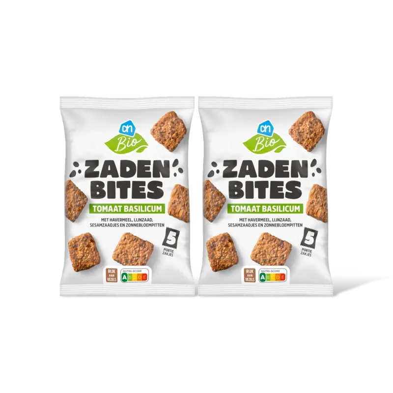 AH Biologisch Zaden bites tomaat basilicum bio 2-pack