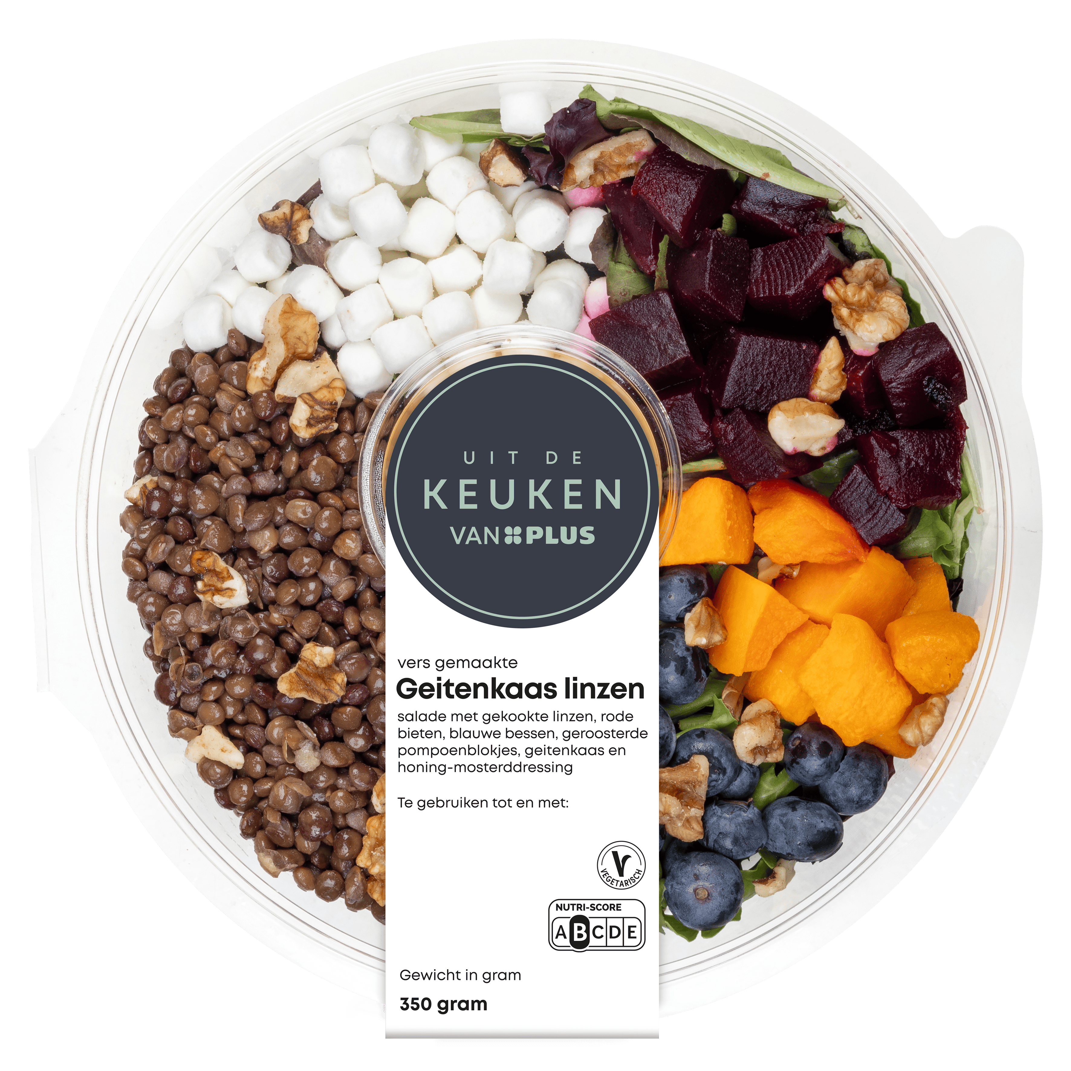 Uit de keuken van PLUS Geitenkaas linzen salade