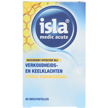Isla Medic Acute Citrus-Honing Keelpastilles 20 Stuks
