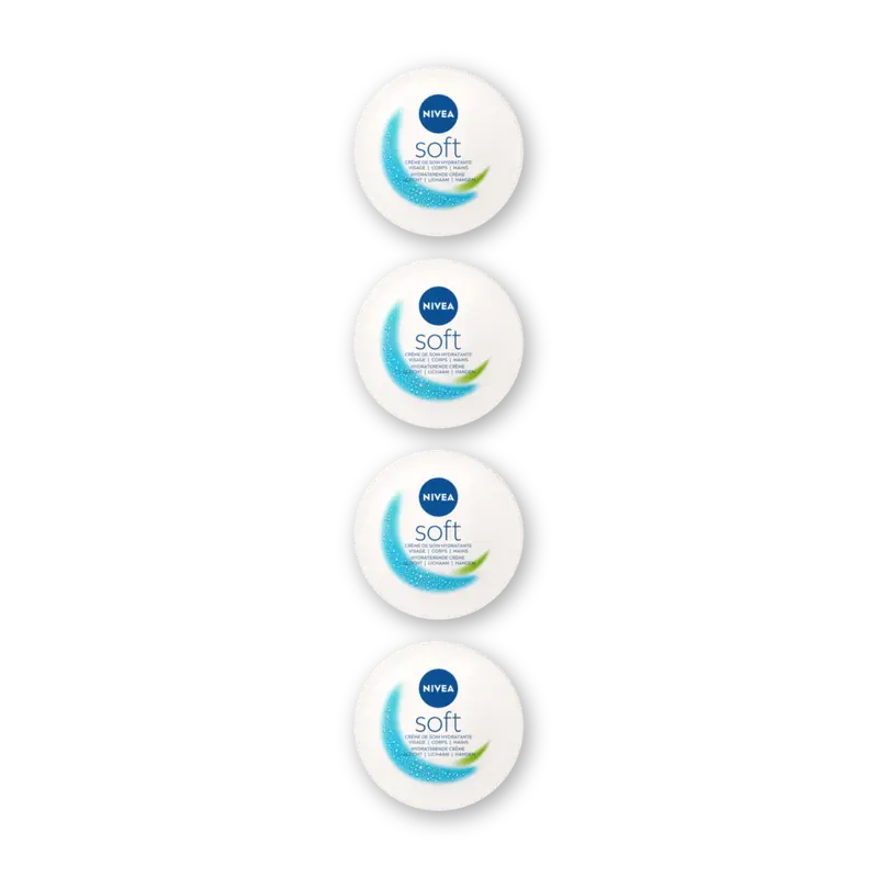 NIVEA Soft hydraterende creme 4-pack