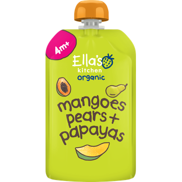 Ella's Kitchen Mango's, peren + papaya's 4+ biologisch 120 g