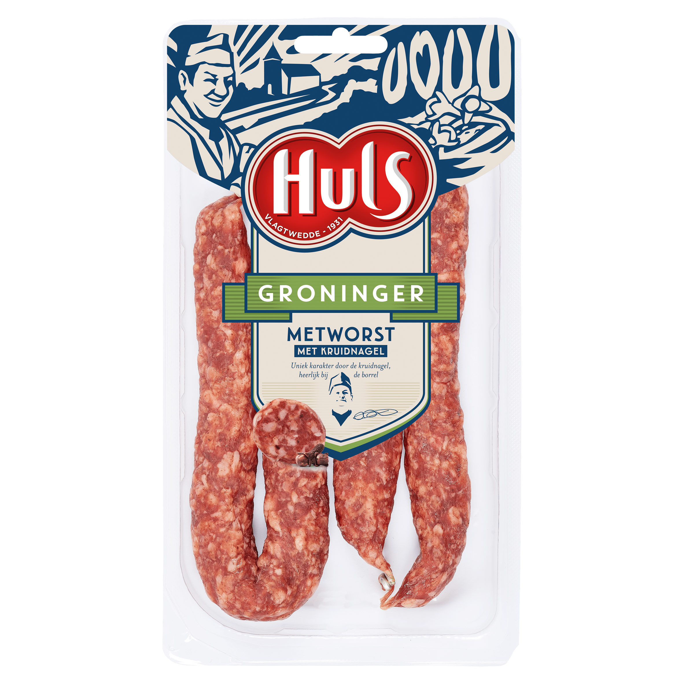 Huls Groninger metworst 2 stuks
