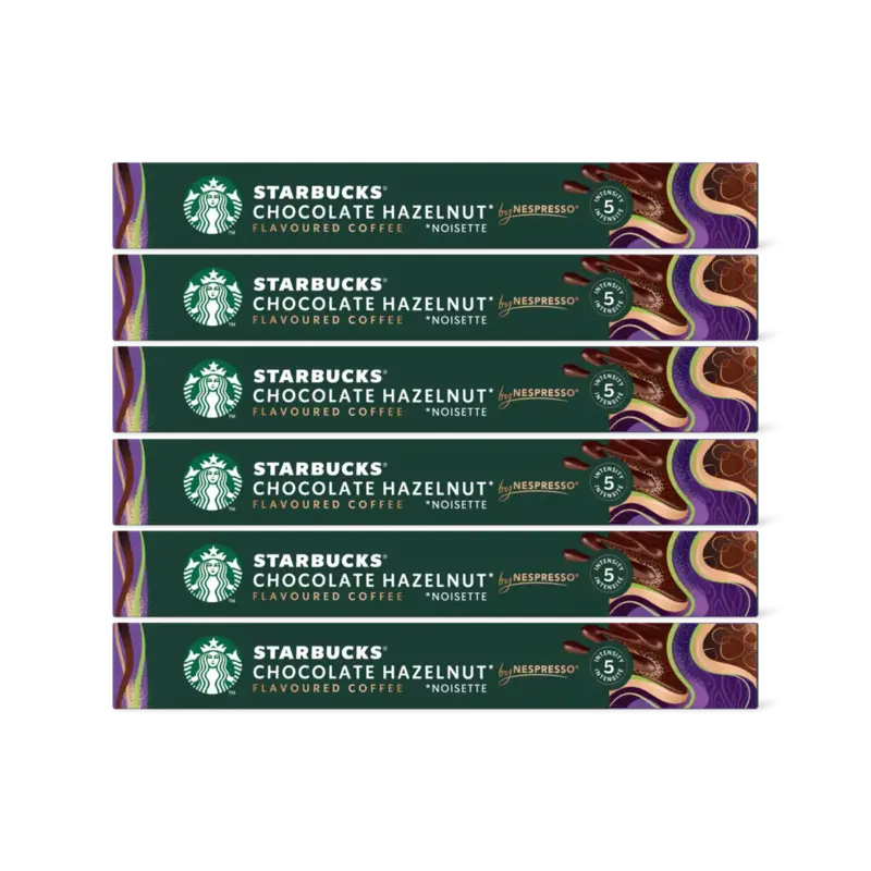 Starbucks Nespresso chocolate hazelnut caps 6-pack