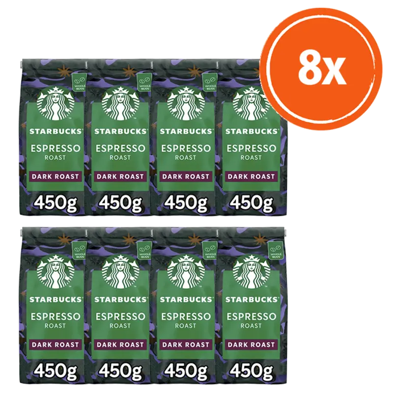 Starbucks Espresso dark roast koffiebonen 8-pack