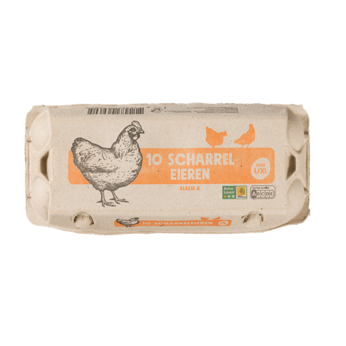 Scharreleieren wit l/xl