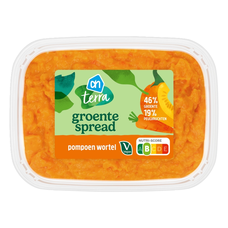 AH Terra Plantaardig groentespread pompoen wortel