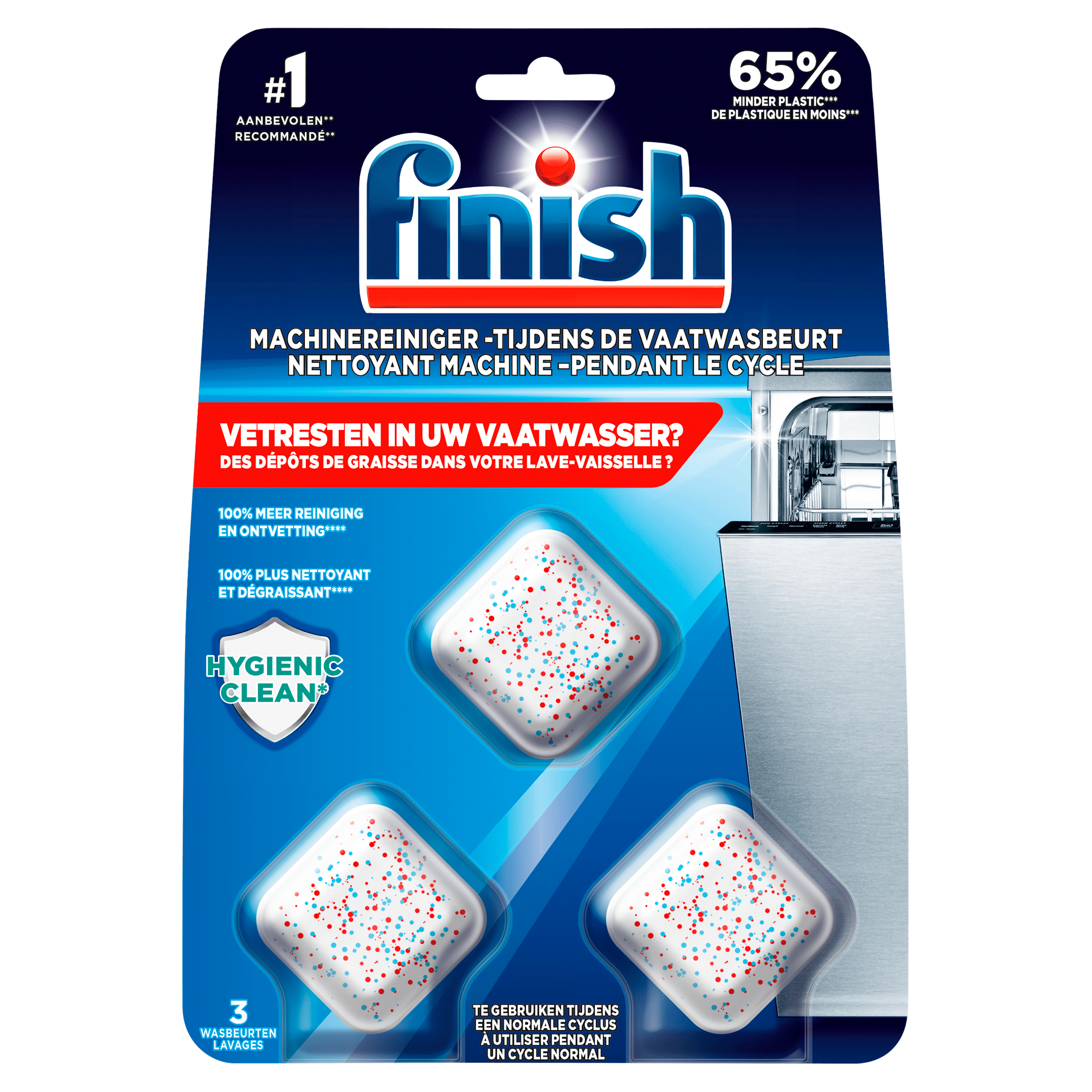 Finish Machinereiniger tijdens de wasbeurt