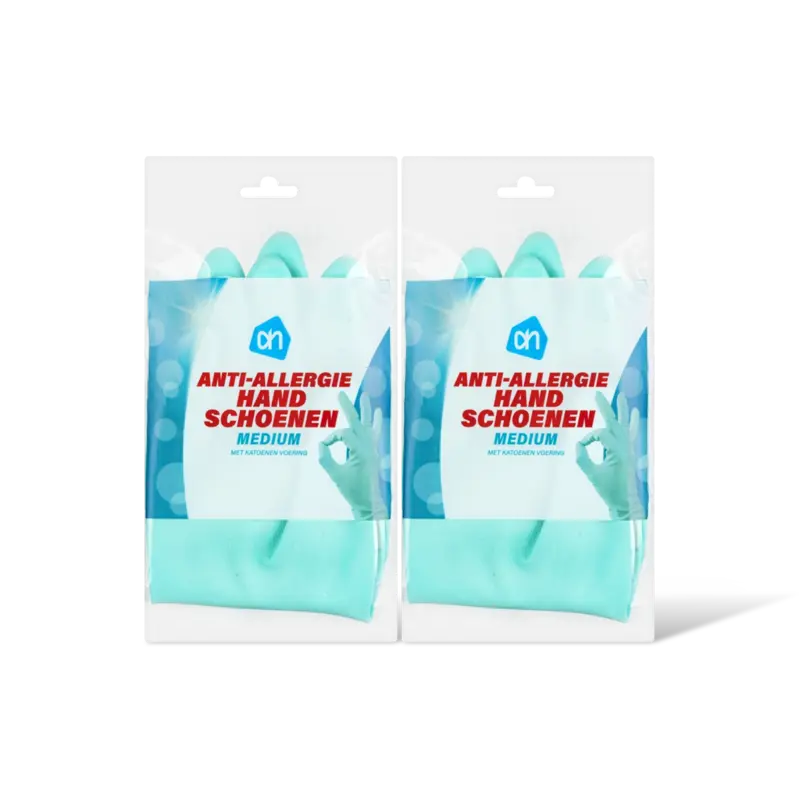 AH Anti-allergie handschoenen M 2-pack
