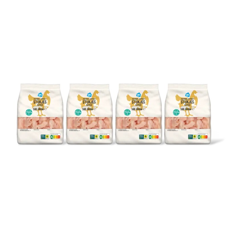 AH Scharrel kipfilet stukjes roerbak 4-pack