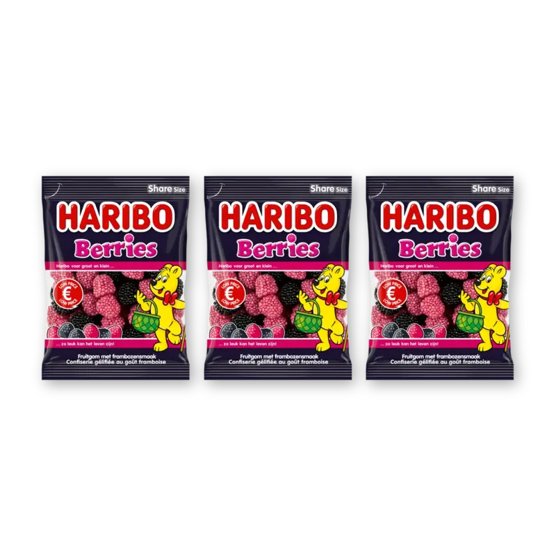 Haribo Berries 3-pack