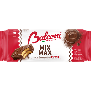 Balconi Mix Max with Tasty Cocoa Cream Filling 10 x 35 g