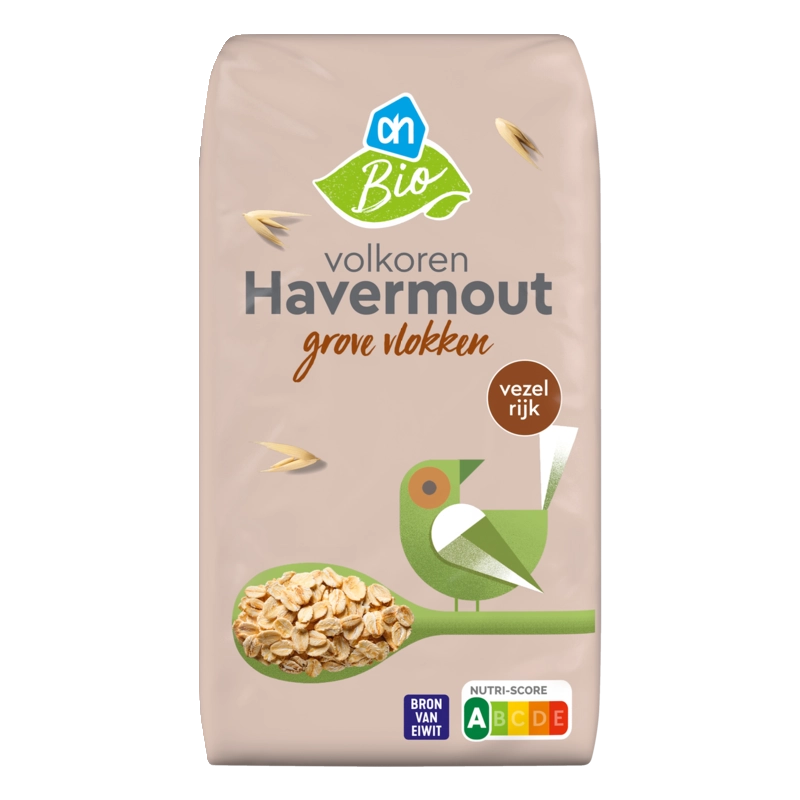 AH Biologisch Volkoren havermout grove vlokken