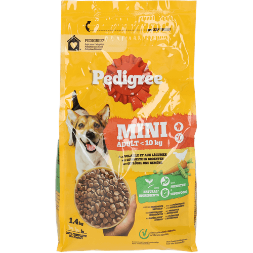 Pedigree Hondenvoer adult mini gevogelte en groente