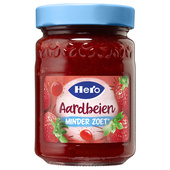 Hero jam minder zoet aardbeien