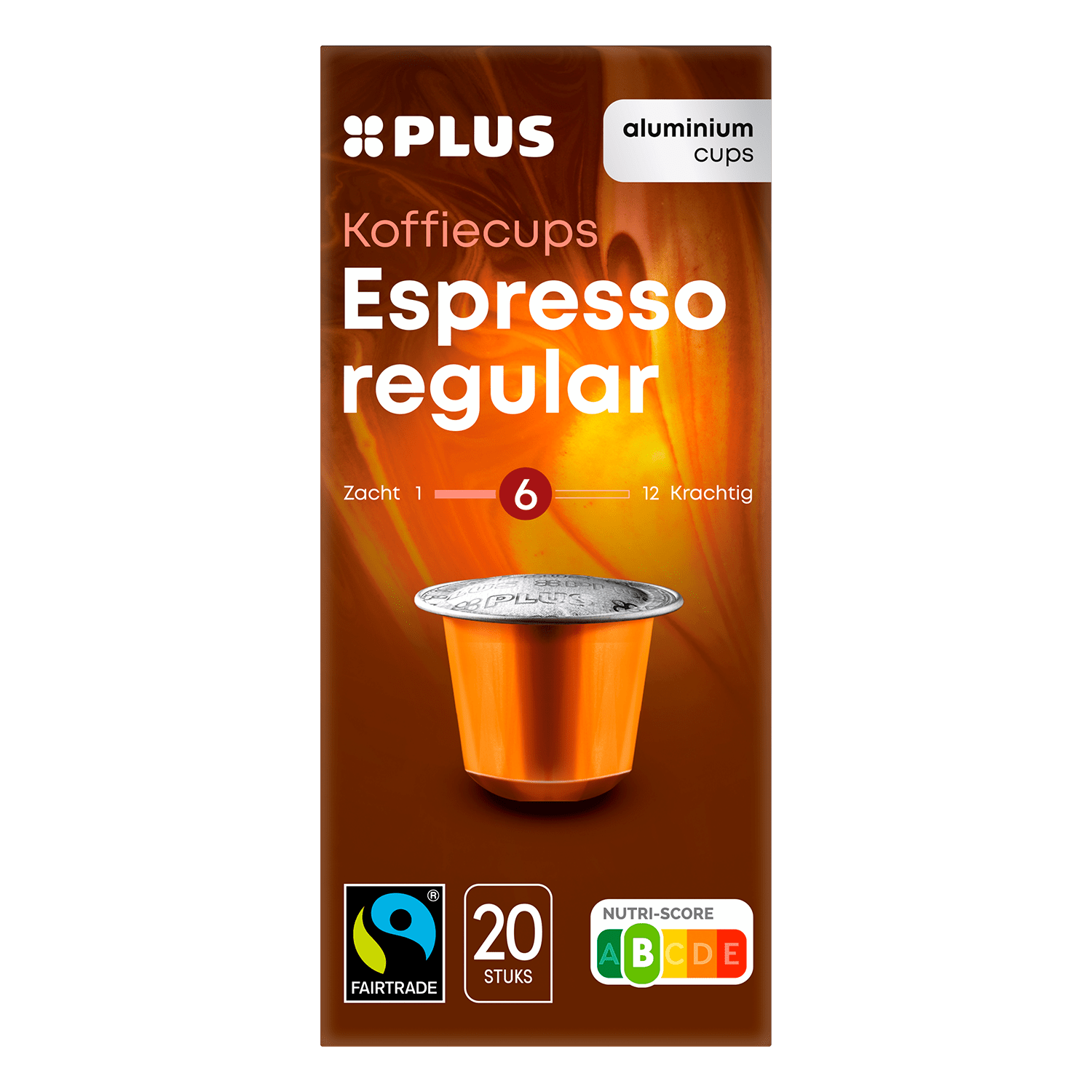 PLUS Koffiecups espresso regular Fairtrade