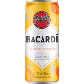 Bacardi rum sunset punch