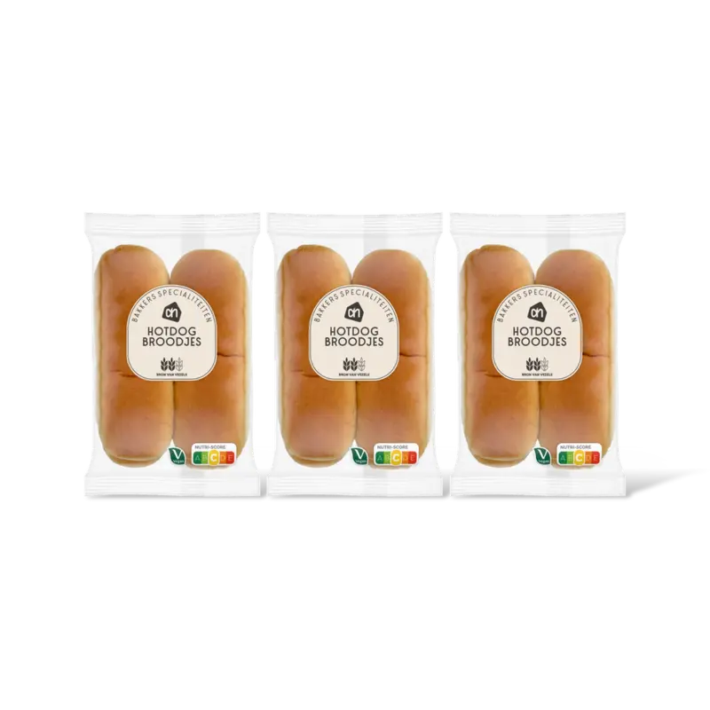AH Hotdogbroodjes 3-pack
