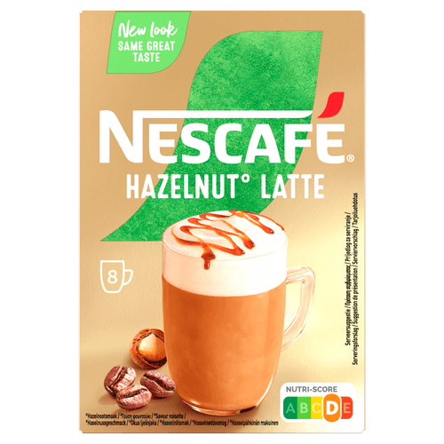 Nescafé Oploskoffie hazelnut latte 8 st.