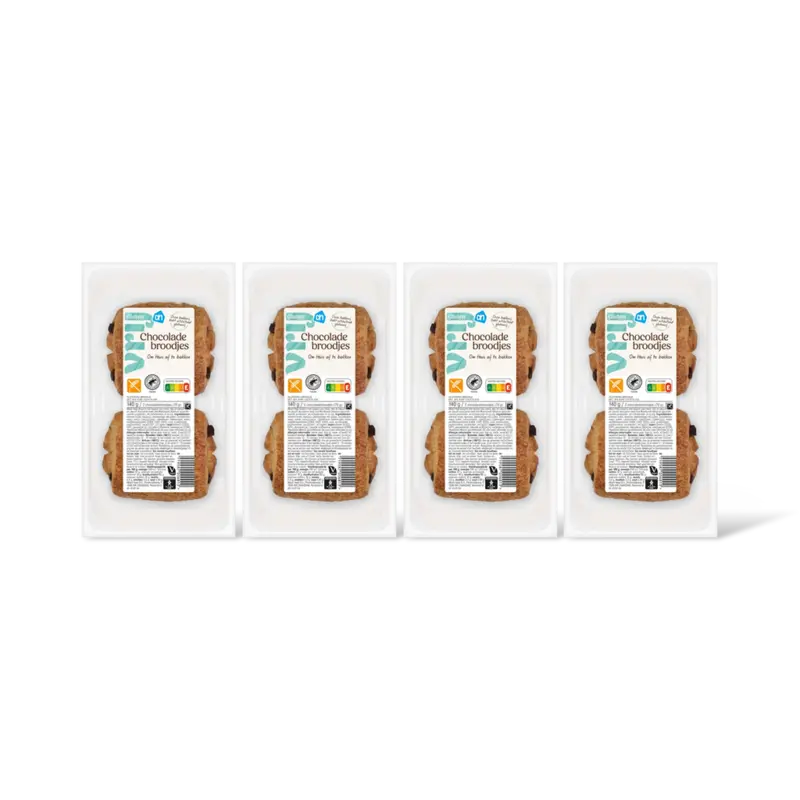 AH Glutenvrij Chocolade broodjes 4-pack