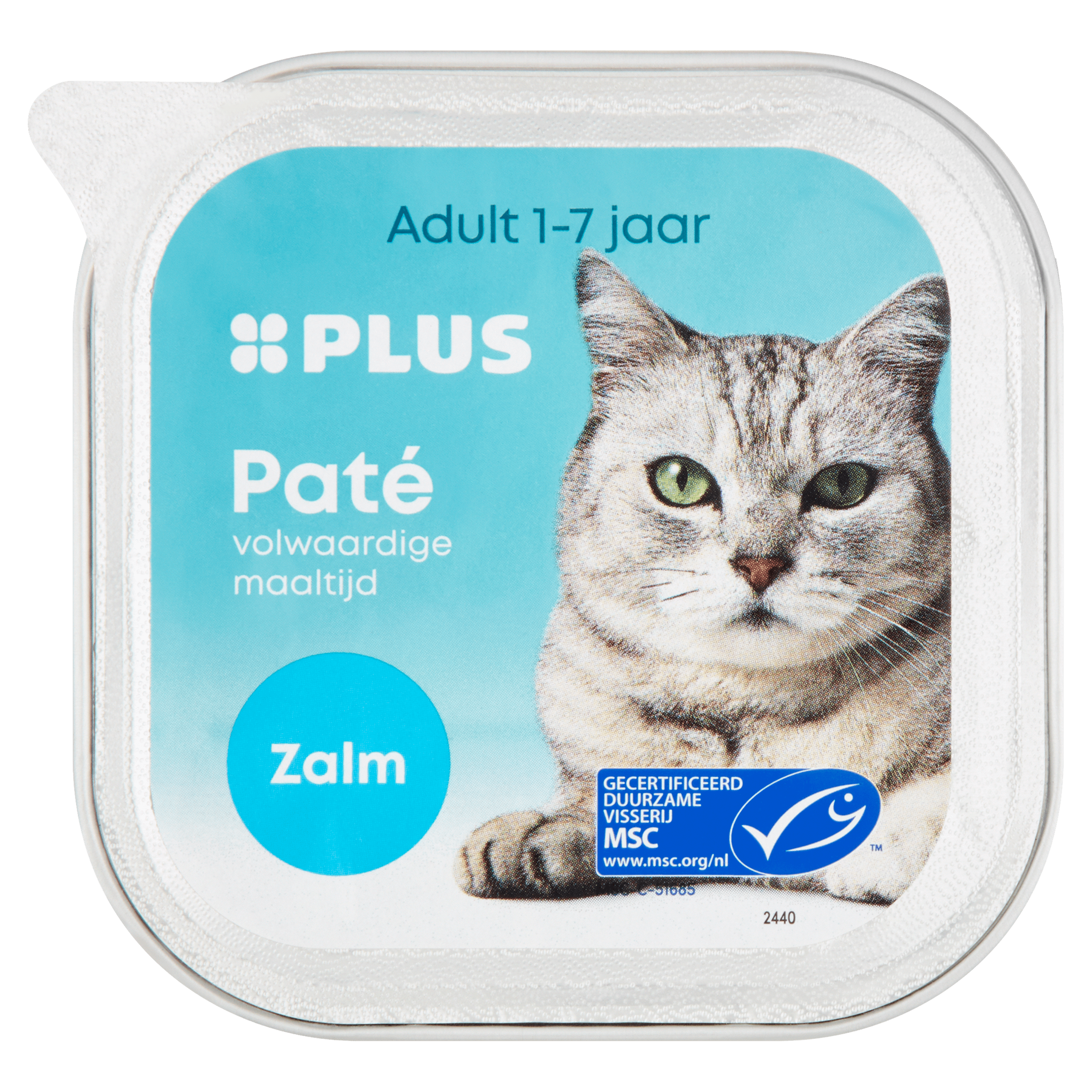 PLUS Katten paté Zalm MSC