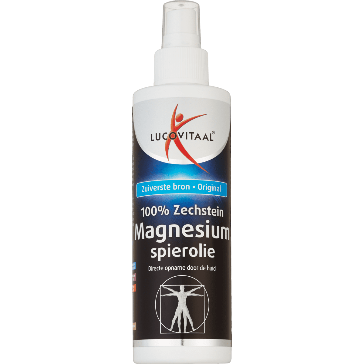 Lucovitaal 100% Zechstein Magnesium Spierolie 200 ML