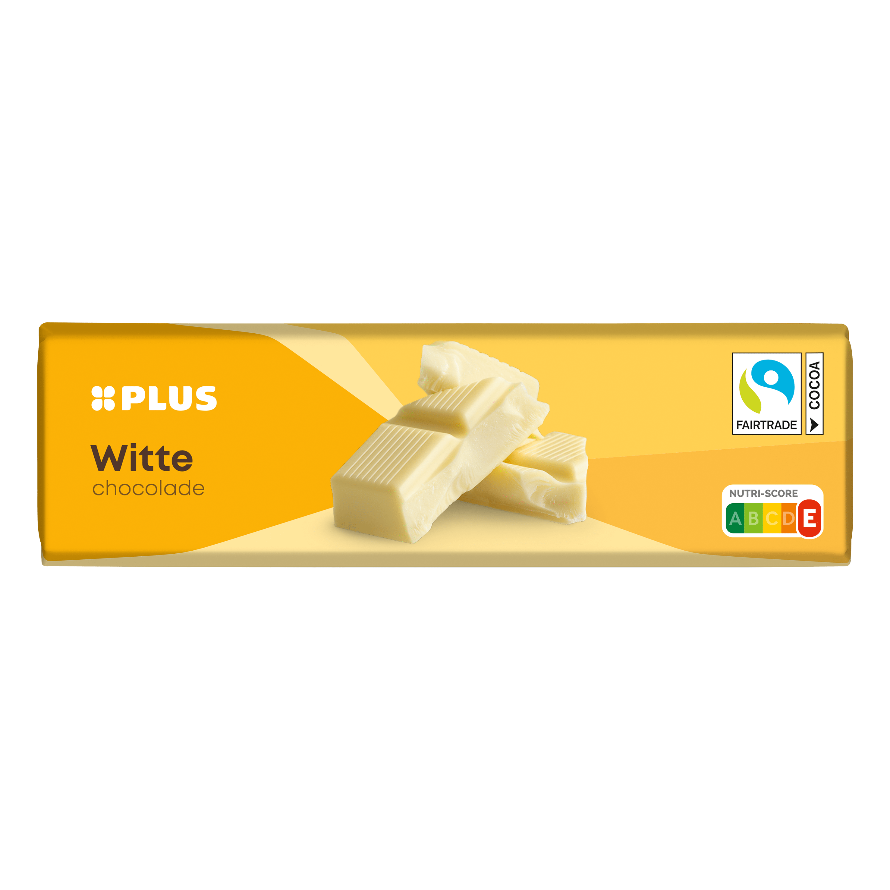 PLUS Chocoladereep wit Fairtrade