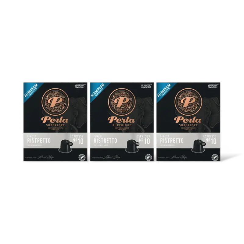 Perla Superiore Finest ristretto capsules 3-pack