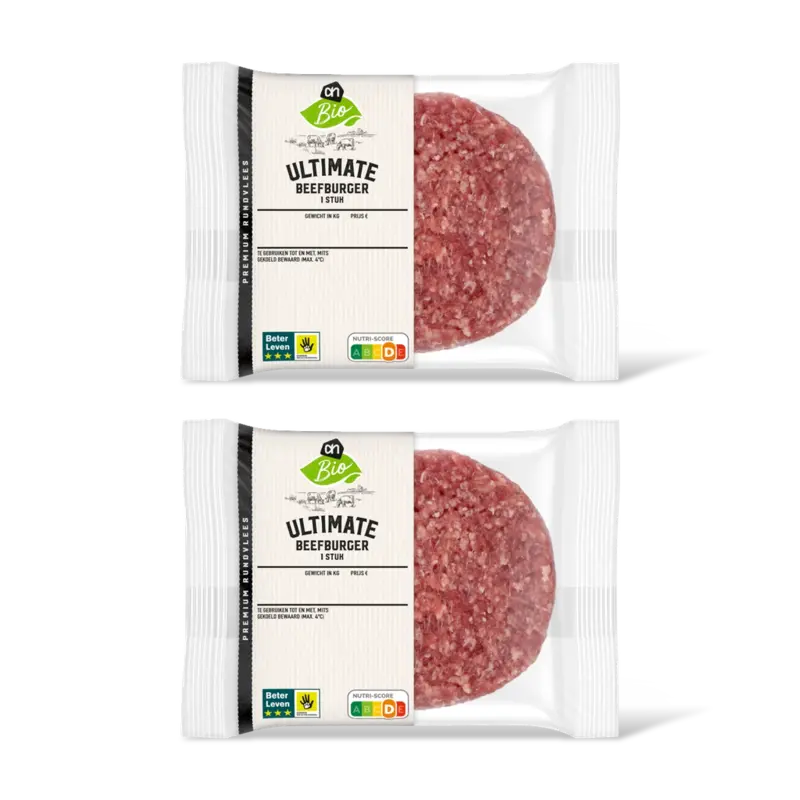 AH Biologisch Ultimate beefburger 2-pack