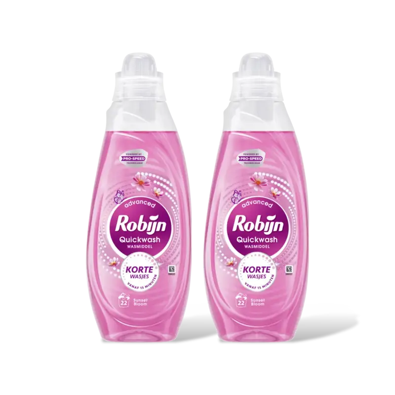 Robijn Quickwash sunset bloom wasmiddel 2-pack