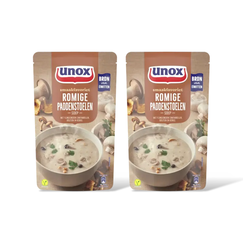 Unox Unox Romige Paddenstoelensoep 2-pack