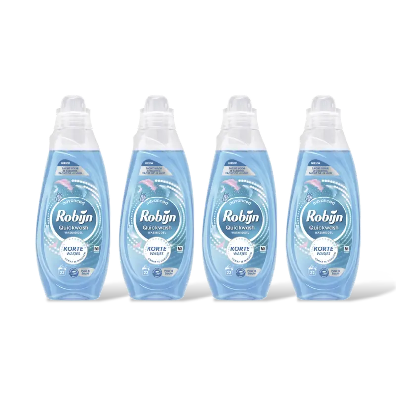Robijn Quickwash puur & zacht 4-pack