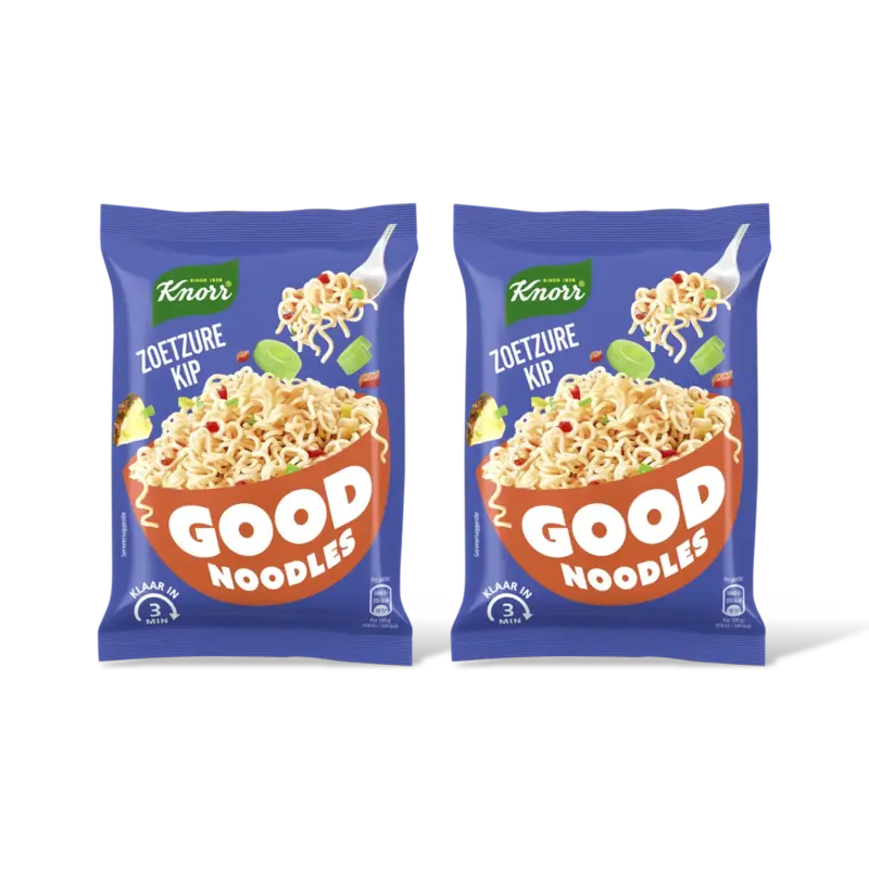 Knorr Good noodles zoetzure kip 2-pack