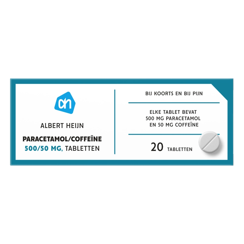 AH Paracetamol/coffeïne 500/50mg tabletten