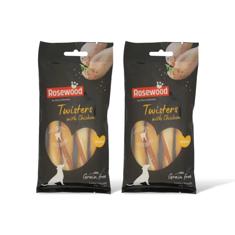 Rosewood Twister with chicken medium 2-pack