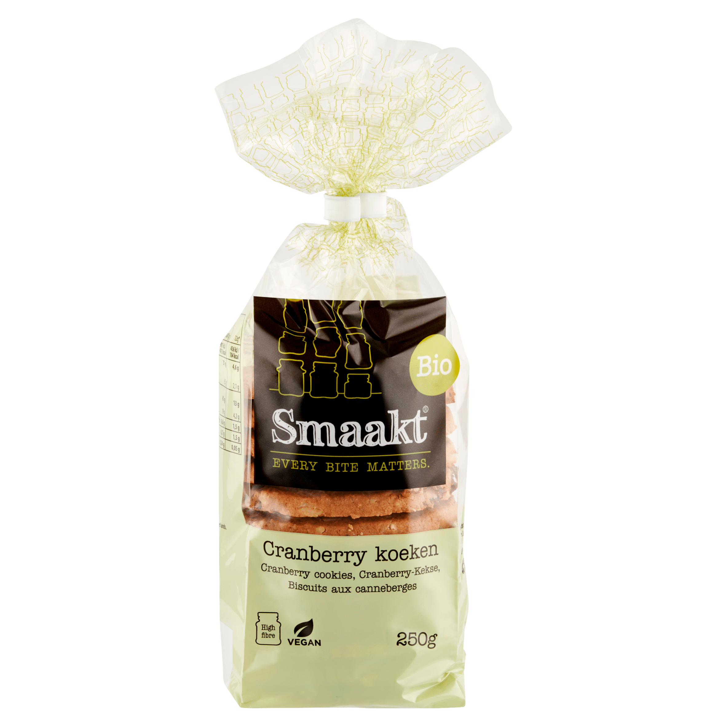 Smaakt Koeken cranberry en kokos bio