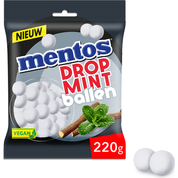 Mentos Dropmintballen 220g