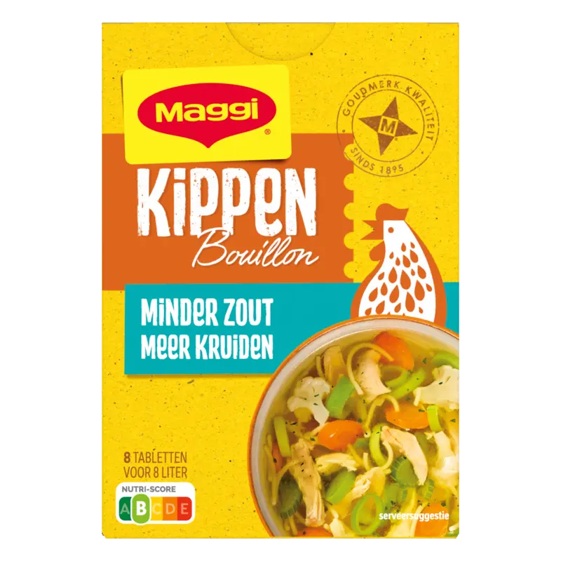 Maggi Kippen bouillon minder zout