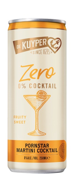 De Kuyper Pornstar Martini Zero Cocktail