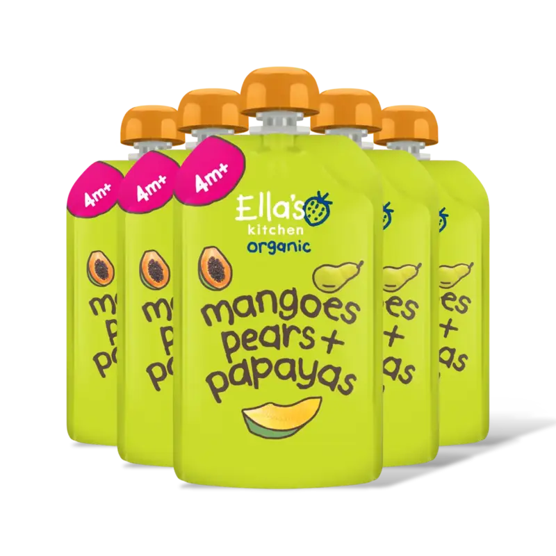 Ella's kitchen Mango's, peren + papaya's 4m+ bio 5-pack