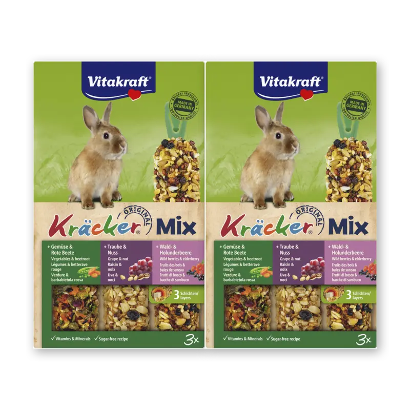 Vitakraft Kracker konijn groente noten bosbes 2-pk