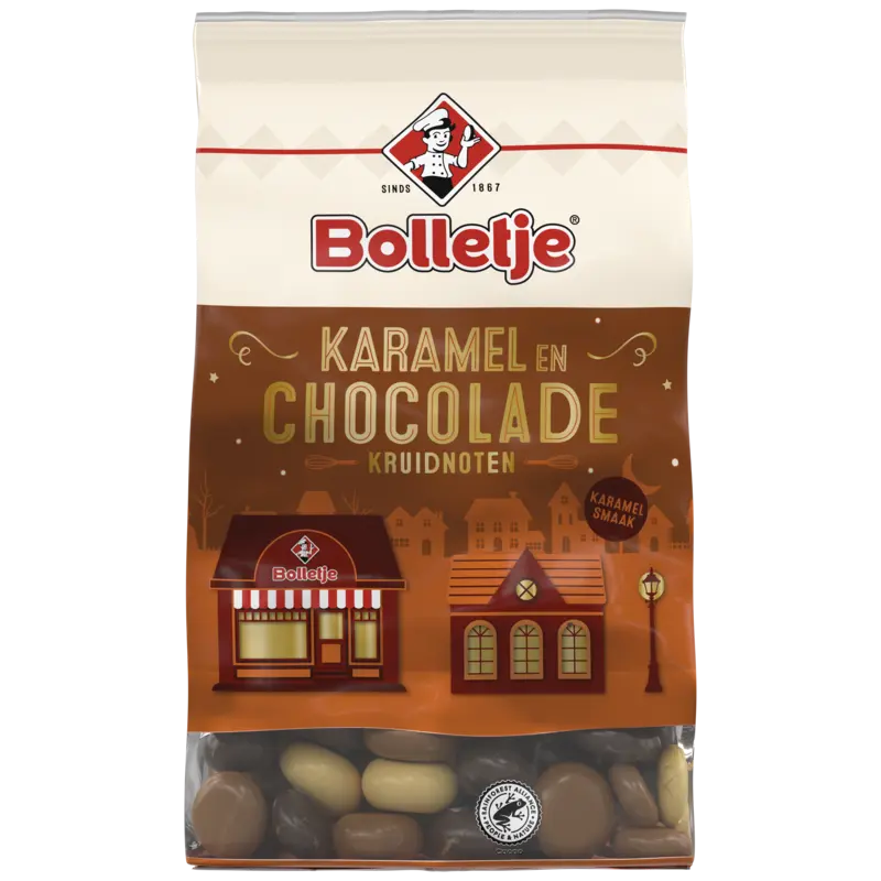 Bolletje Karamel en chocolade kruidnoten