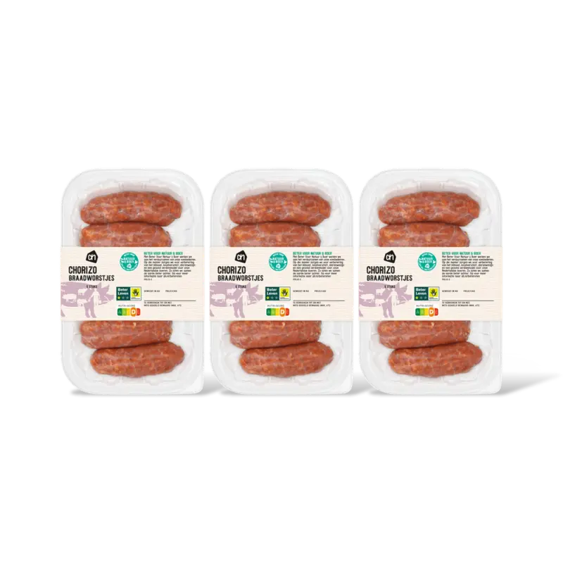 AH Chorizo braadworstjes 3-pack