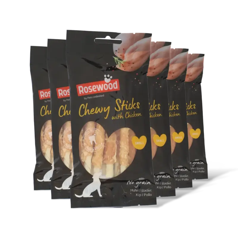 Rosewood Chewy sticks with chicken small 6-pack