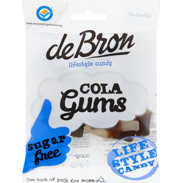 De Bron Cola Gums Sugarfree 100 g