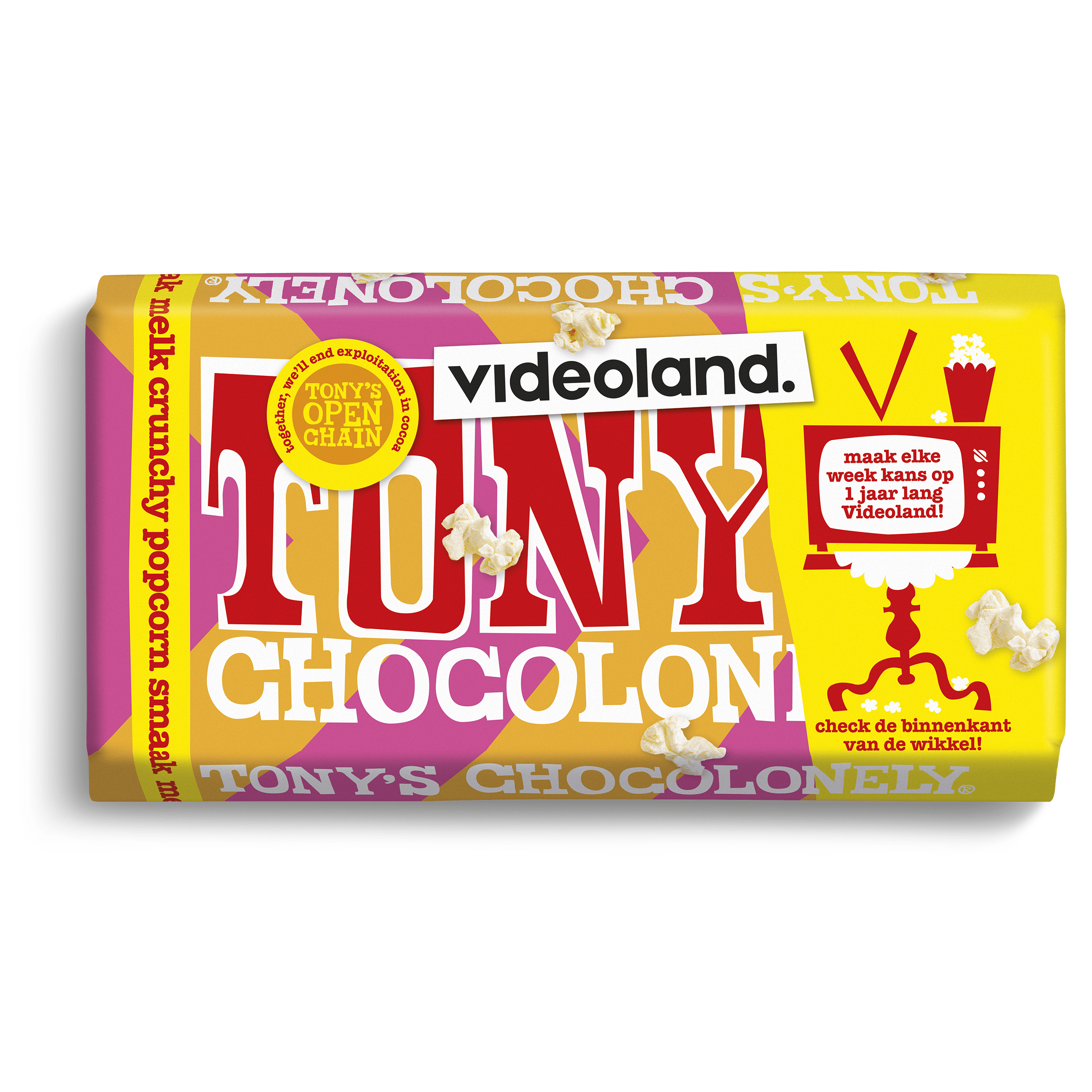 Tony's Chocolonely Melk Popcorn Crunch