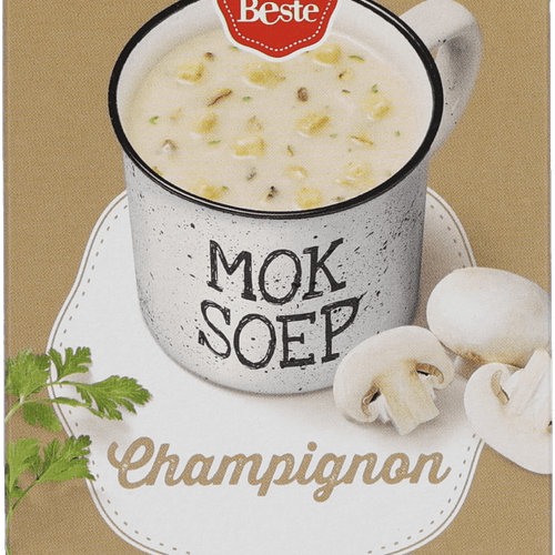 1 de Beste 1 kop soep champignon 5 st.