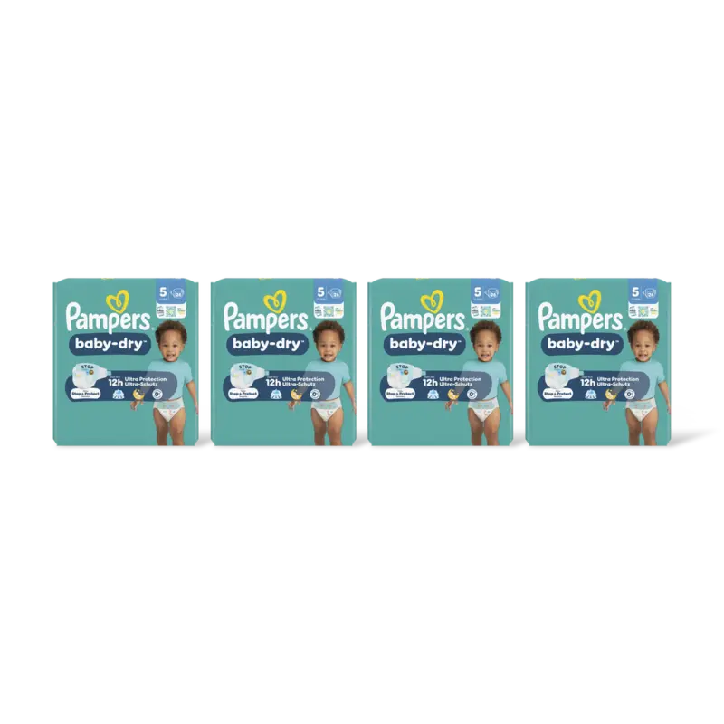 Pampers Baby-dry luiers maat 5 4-pack