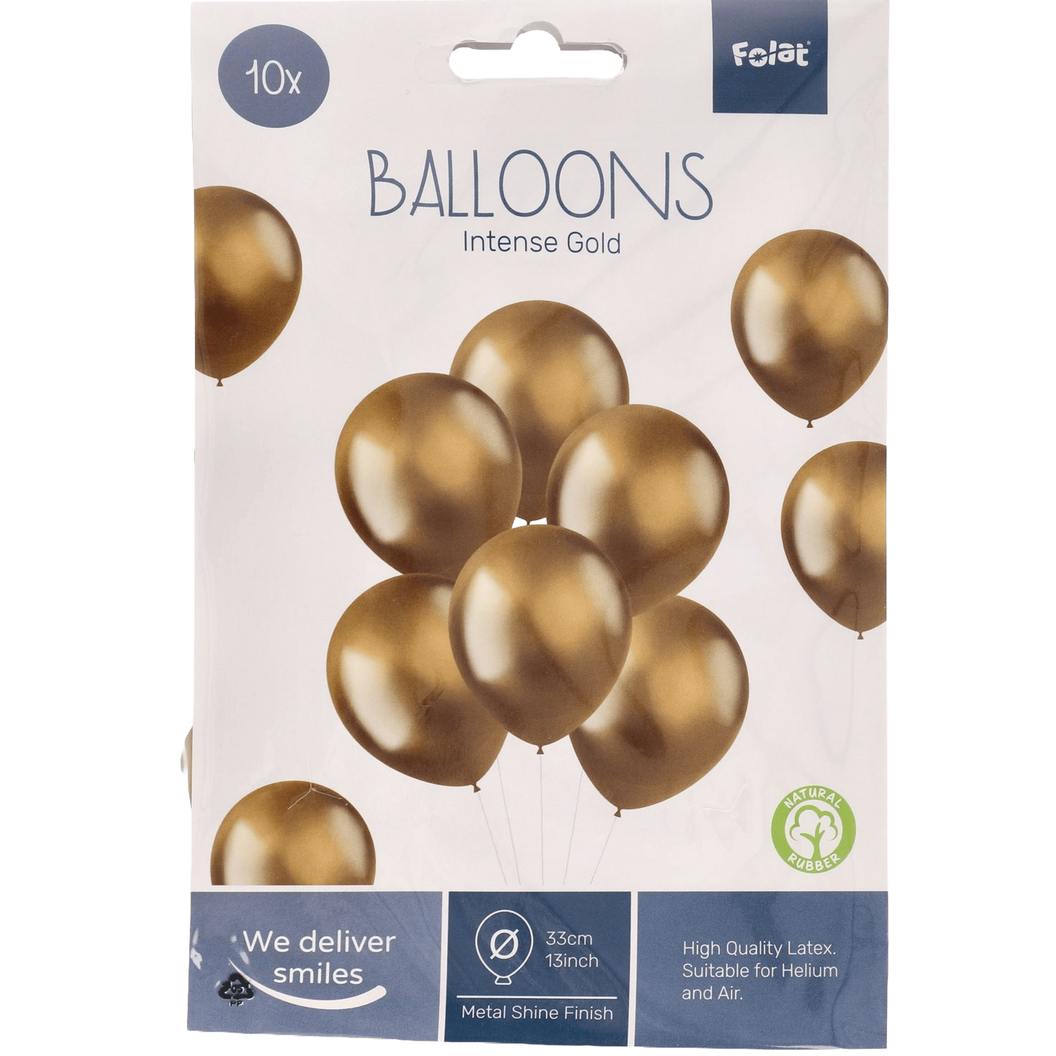 Folat Ballonnen Intense Gold 33cm - 10 stuks